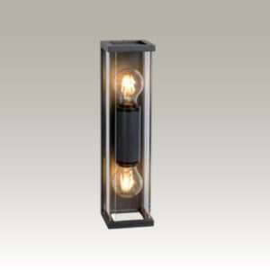 Applique 2 luci per esterni Meribel IP54 - Altezza cm. 36