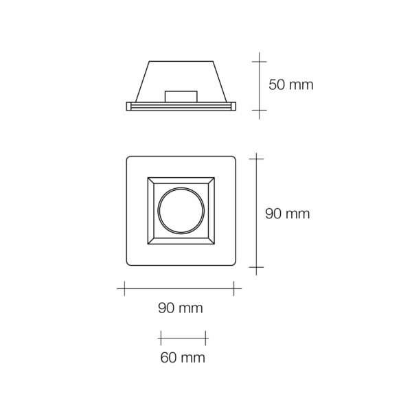 Faretto ad incasso 1 luce Siris - immagine 4
