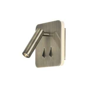 Applique quadrato led Cayman - Oro bronzato