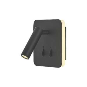 Applique quadrato led Cayman - Nero opaco