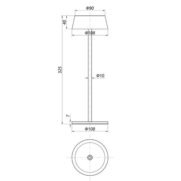 Lampada per esterni ricaricabile K4 - immagine 5