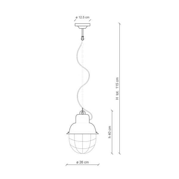 Sospensione gabbia Retro' Industrial - immagine 8