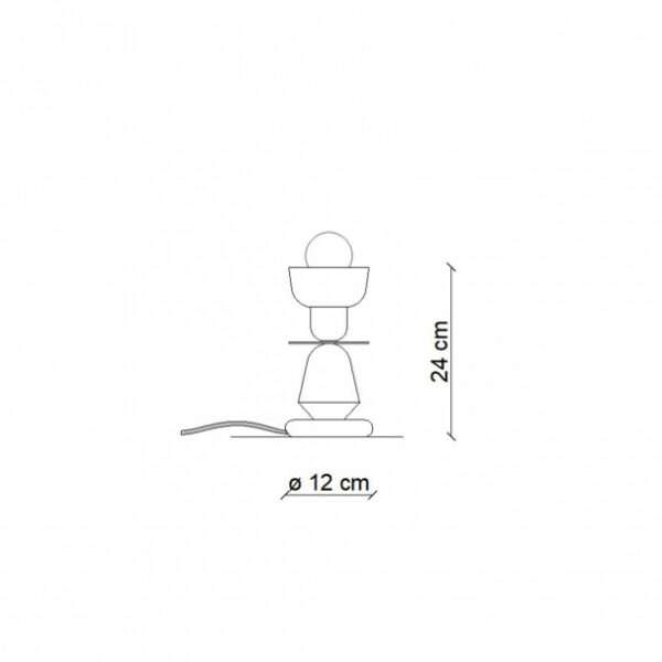 Lampada da tavolo piccola Berimbau - immagine 3