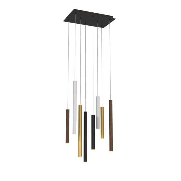 Lampada a sospensione lineare 8 luci Cala