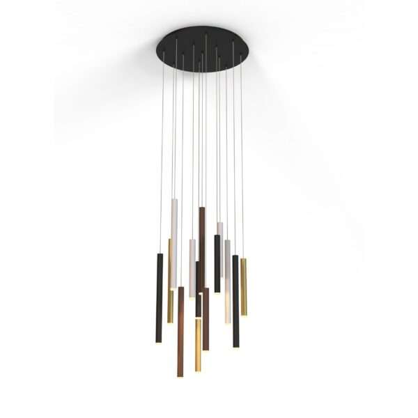 Lampada sospensione circolare 14 luci Cala