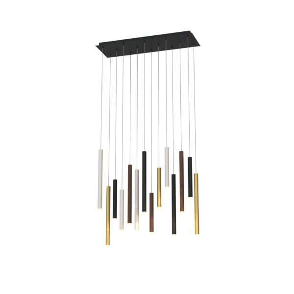 Lampada a sospensione lineare 14 luci Cala