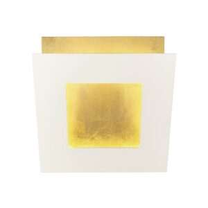 Applique Dalia LED - Lunghezza cm. 22, Bianco+Oro