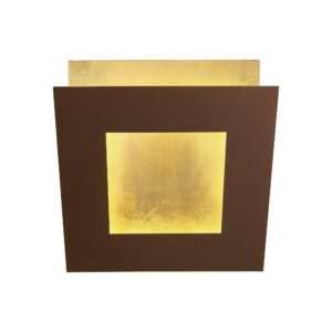 Applique Dalia LED - Lunghezza cm. 22, Corten+Oro