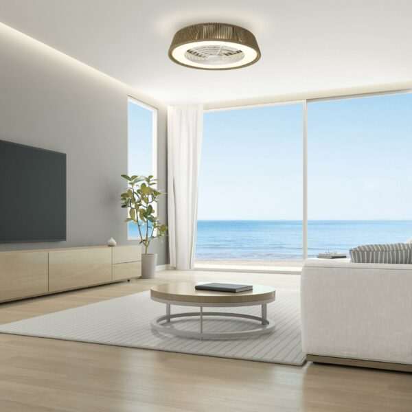 Plafoniera led con ventilatore Polinesia nautica IP44 - immagine 4