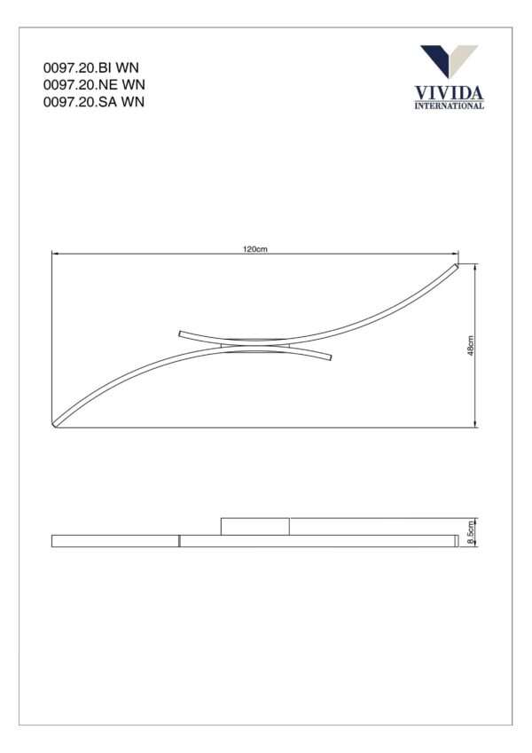 Plafoniera/Applique Hyperbola - immagine 6