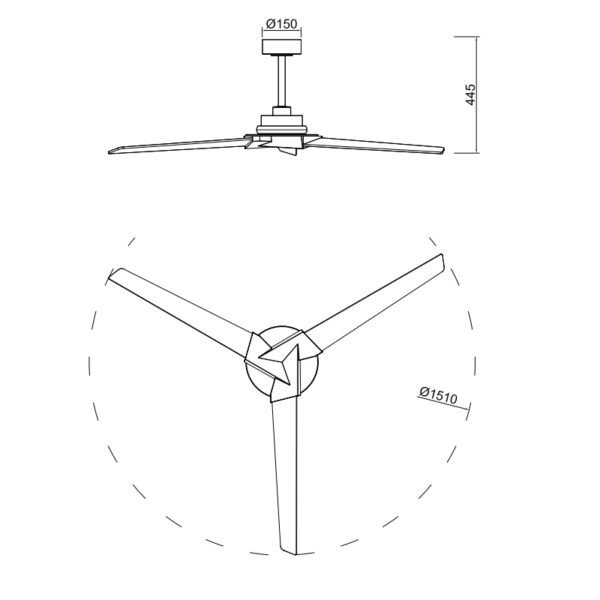 Ventilatore con luce led BRISA - immagine 7