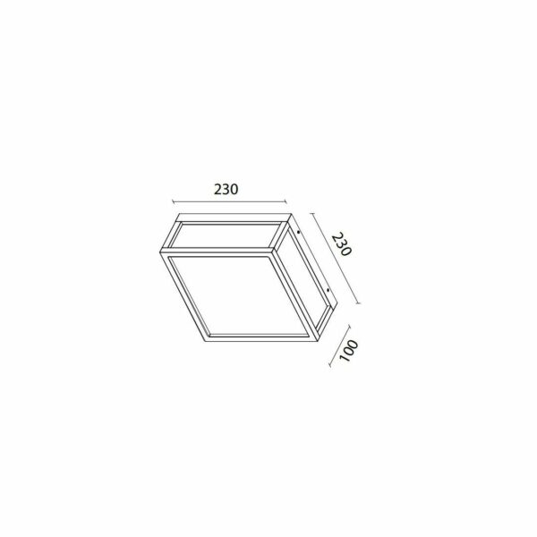 Plafoniera led per esterni UTAH IP65 - immagine 4