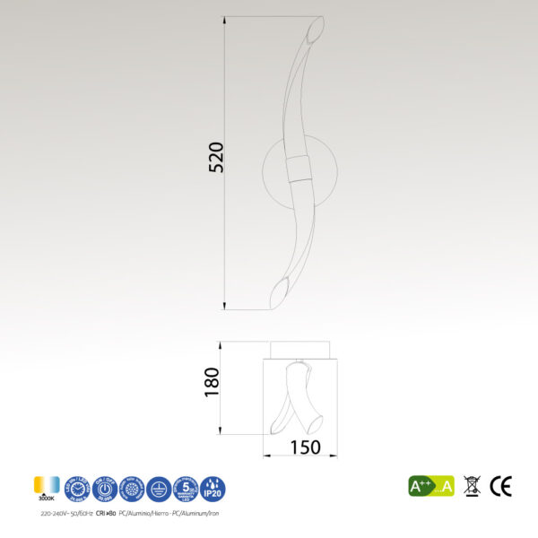 Applique LED Armonia - immagine 3