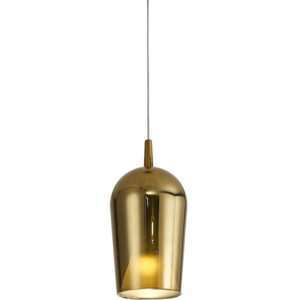 Sospensione vetro 1 luce ELSA - Oro, Diametro cm.17