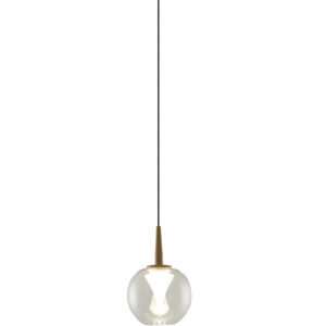 Sospensione LED 1 luce Andromeda - Diametro cm. 13, Cristallo trasparente