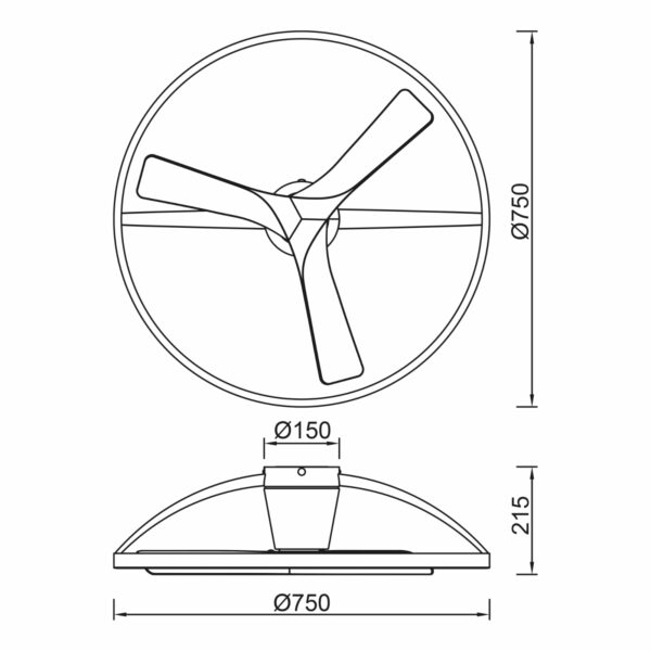 Plafoniera Ventilatore New NEPAL II - immagine 6