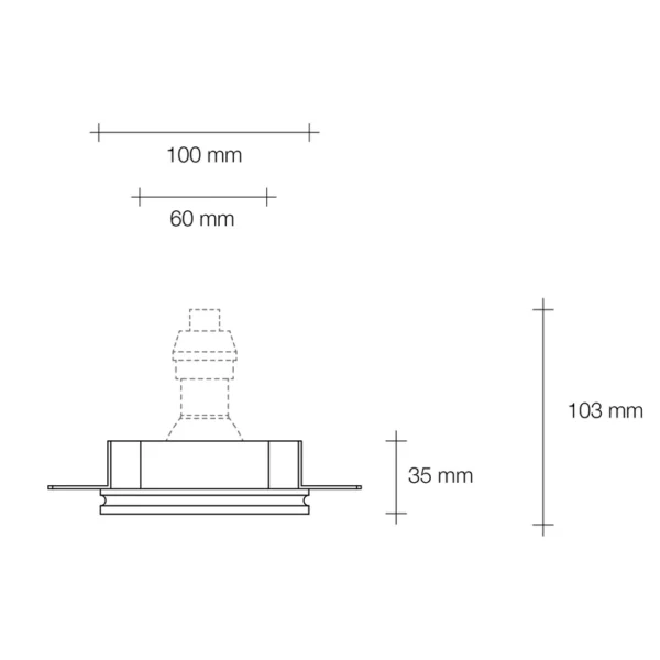 Faretto incasso 1 luce Thessaly raso soffitto - immagine 13