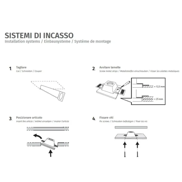 Faretto incasso 1 luce ELIS - immagine 11