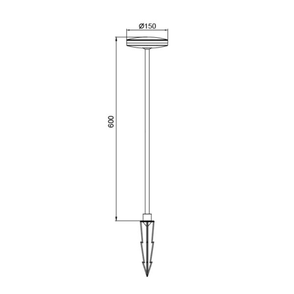 Paletto LED per esterni AKITA IP54 - immagine 5