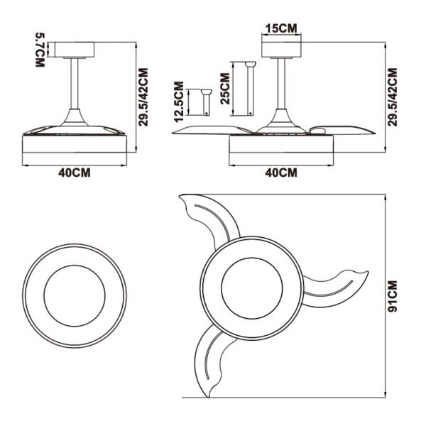 Ventilatore led NISEKO FAN - immagine 18