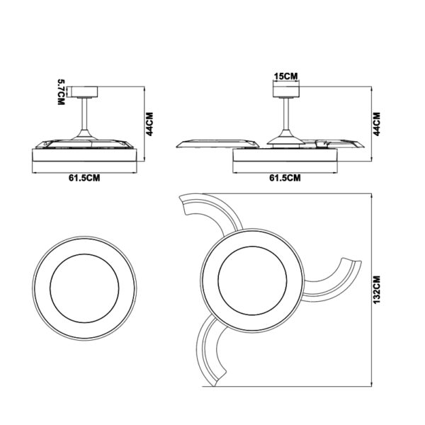 Ventilatore led NISEKO FAN - immagine 16