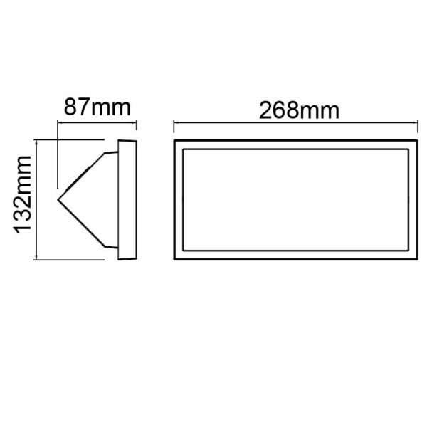 Applique rettangolare Led CREEK IP65 - immagine 5