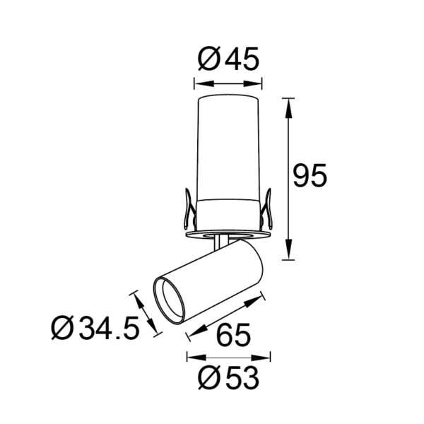 Faretto incasso basculante LED Garda Mini - immagine 10