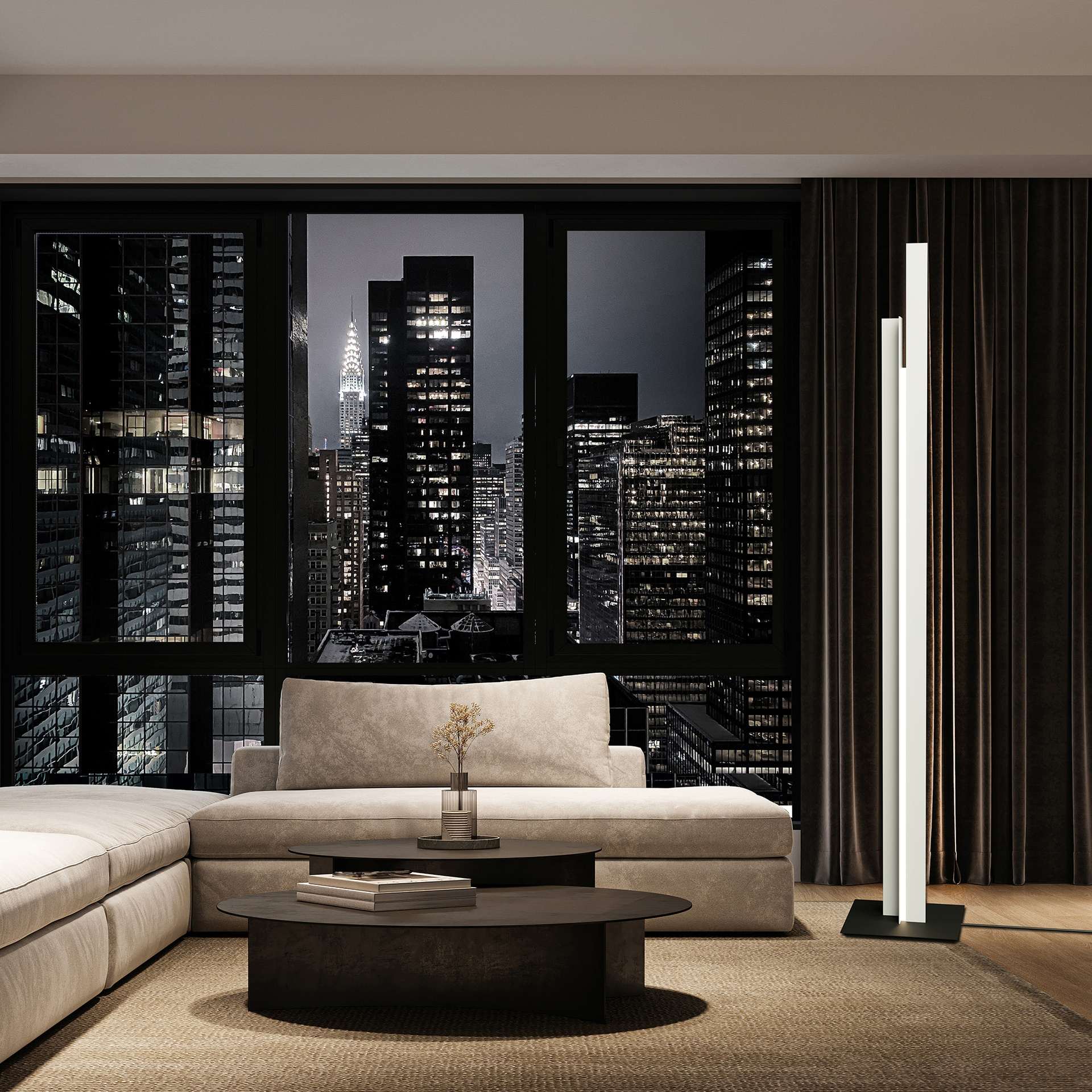 Lampada da terra MANHATTAN led CCT 48W - immagine 5