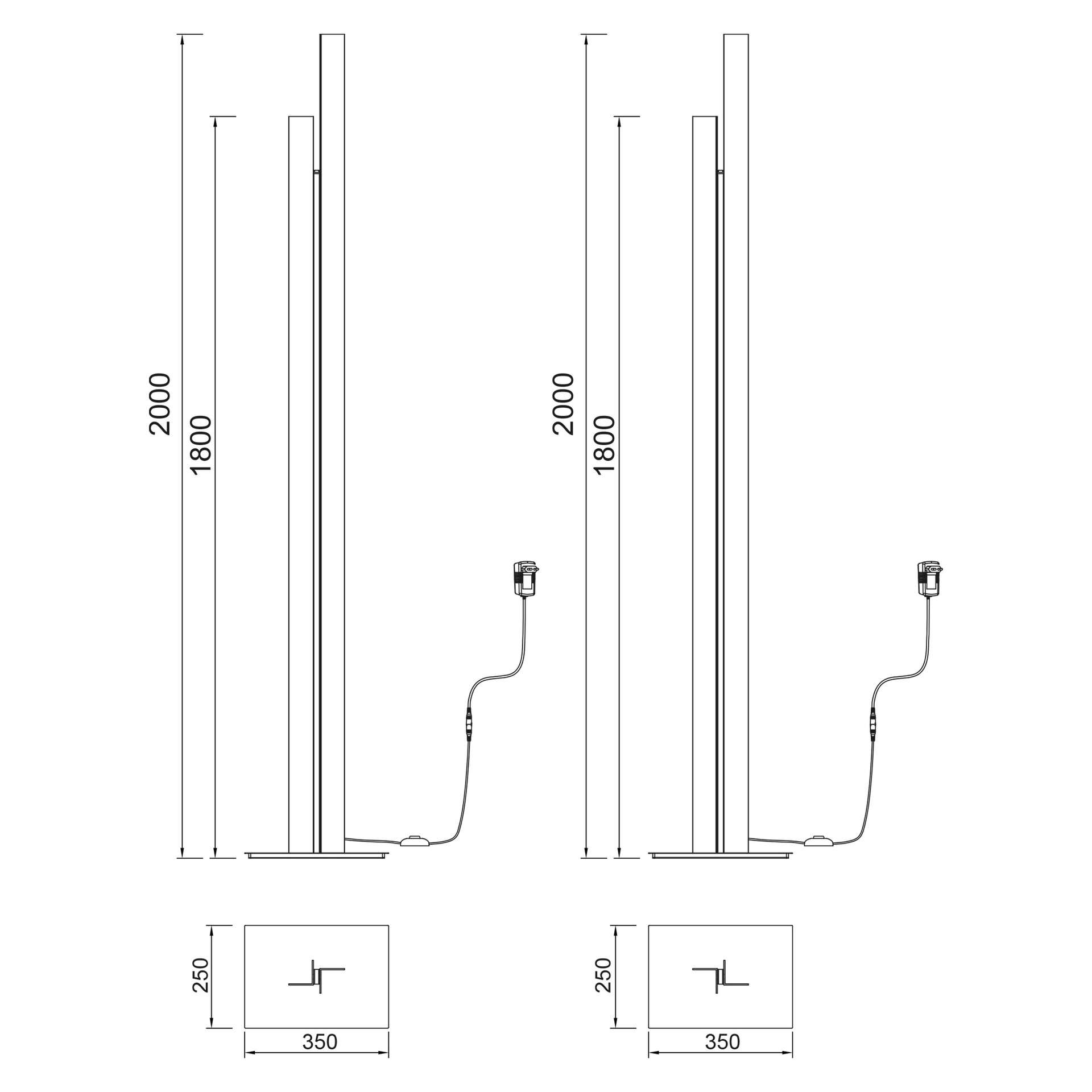 Lampada da terra MANHATTAN led CCT 48W - immagine 12