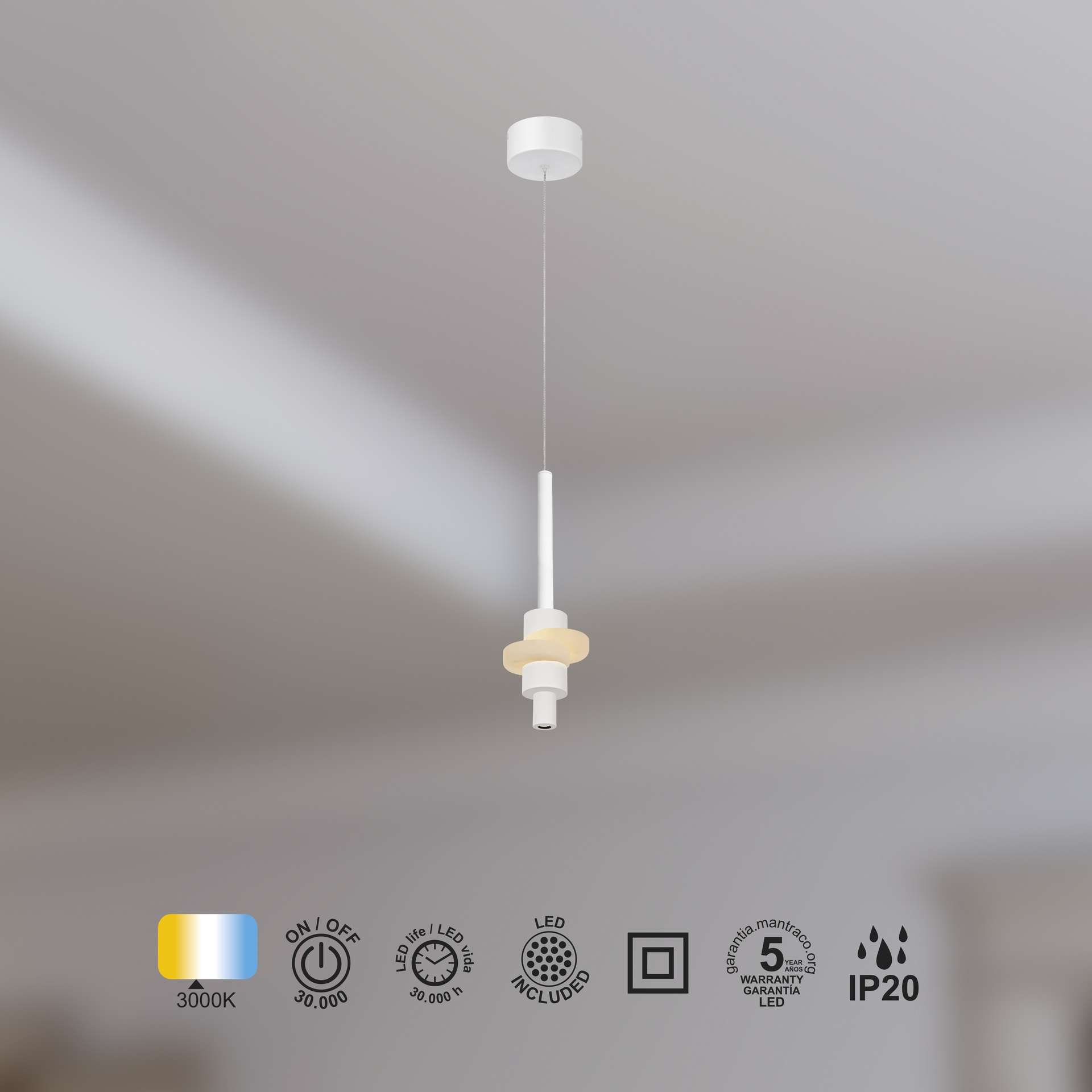 Sospensione led 7W 3000K BETTY - immagine 3
