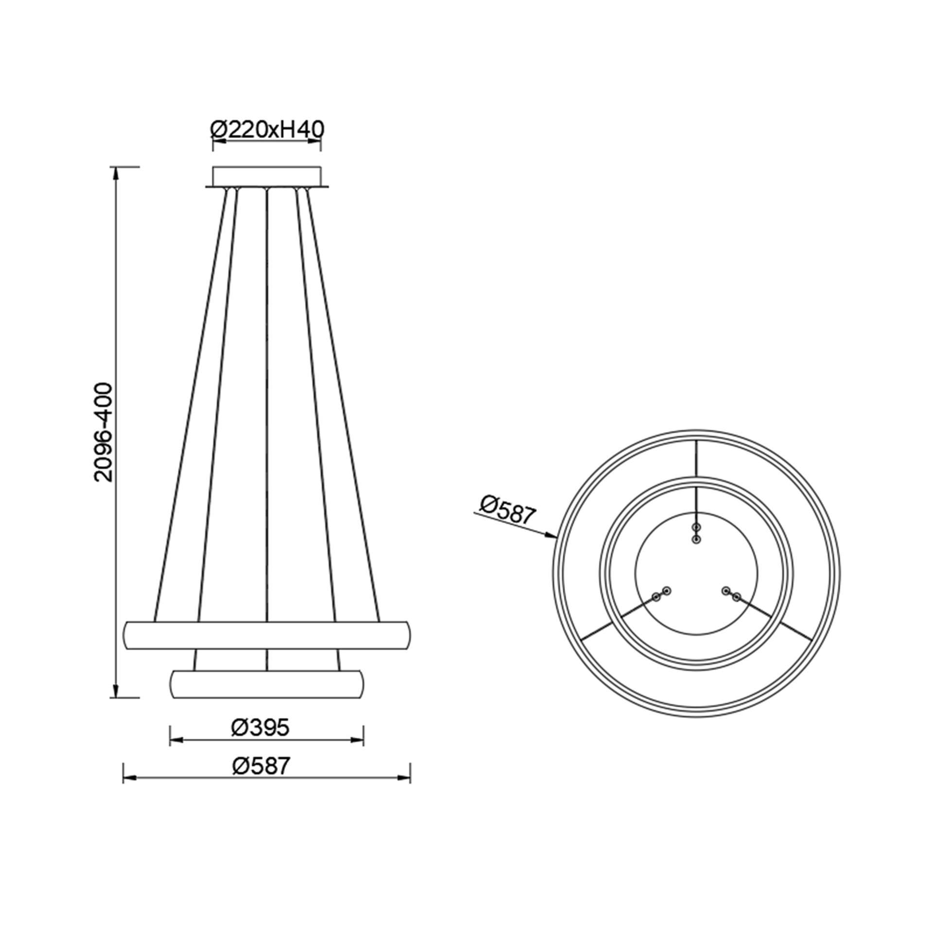 Sospensione led FLATS - immagine 8