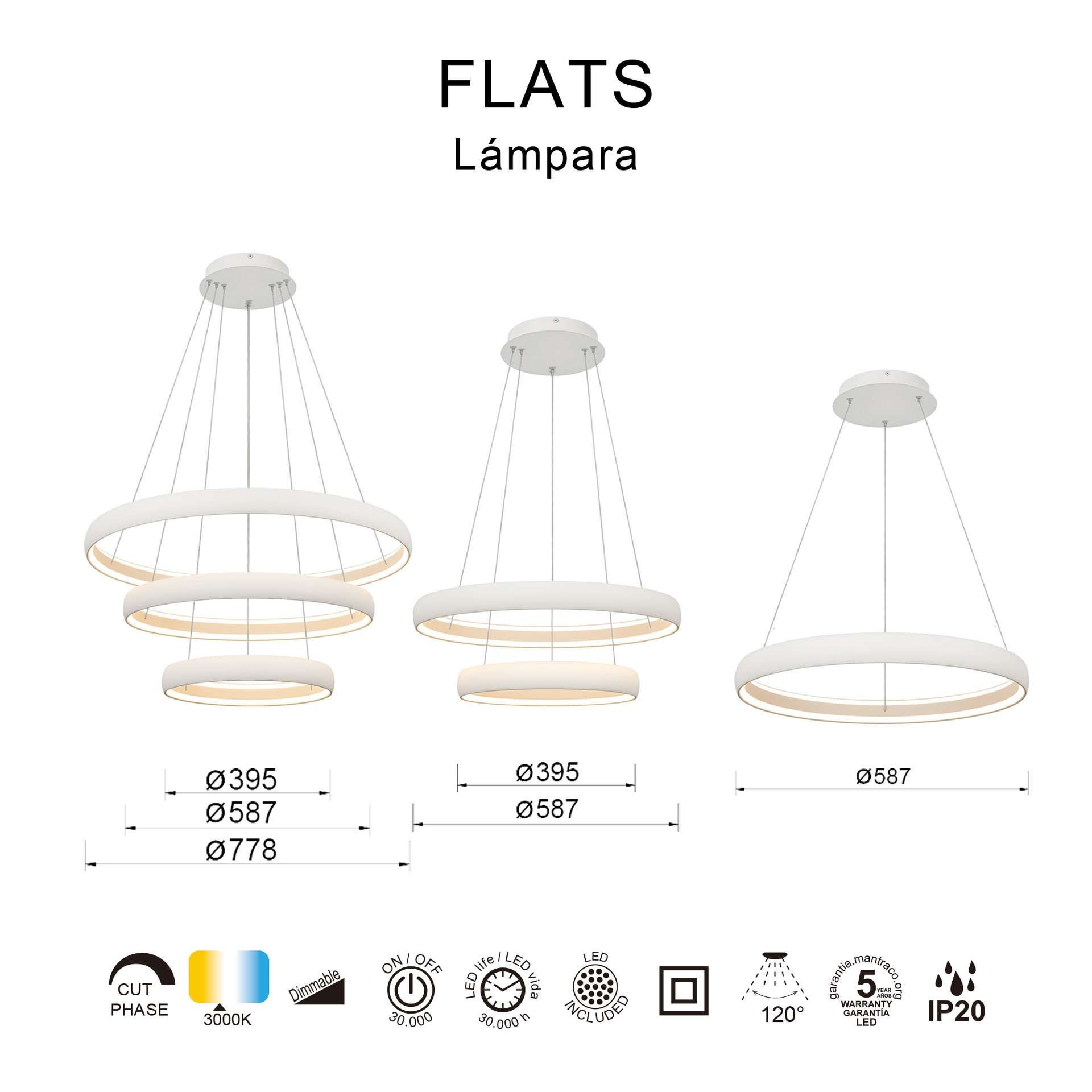 Sospensione led FLATS - immagine 4