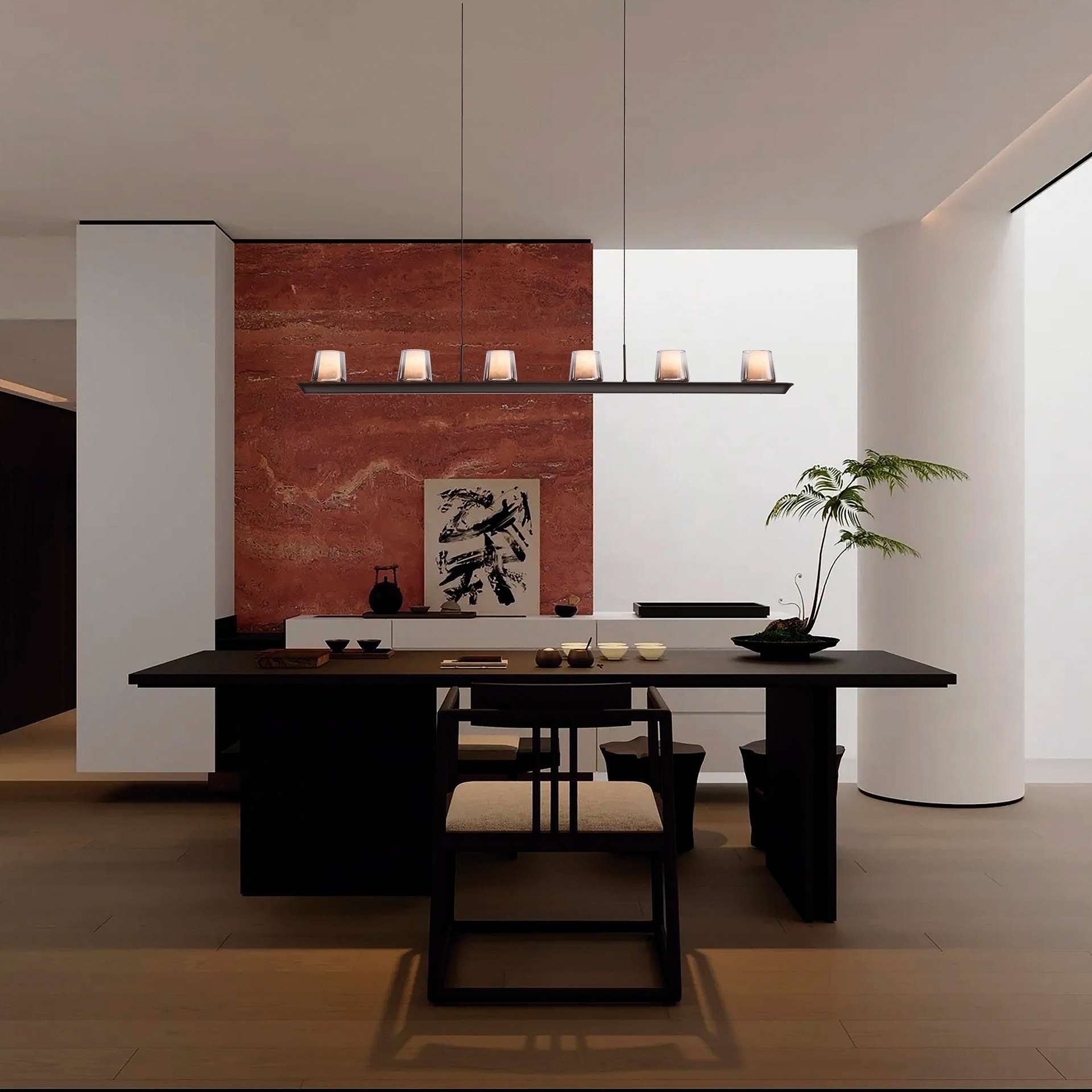 Sospensione lineare led ALABASTRO - immagine 3