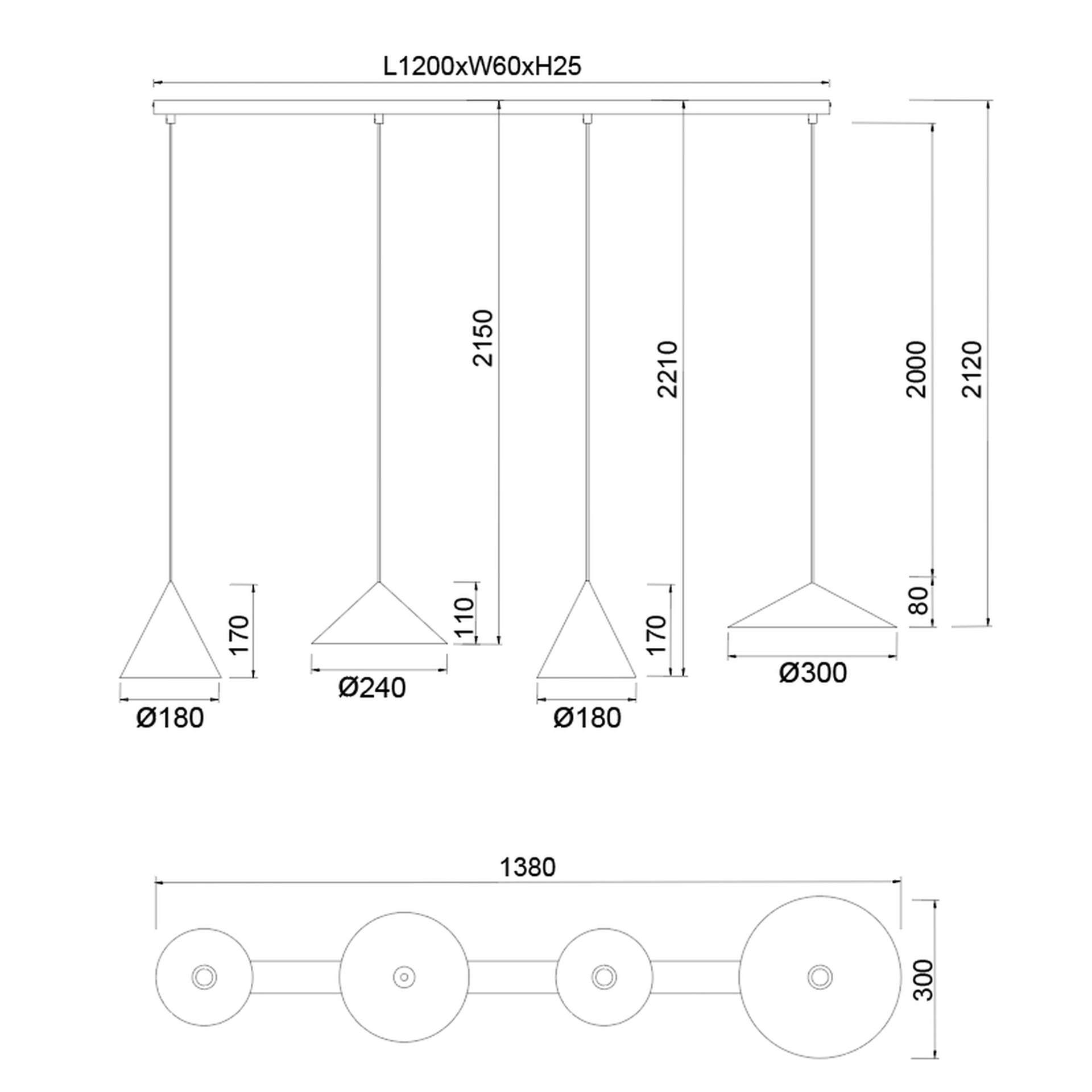 Sospensione led CONO - immagine 21