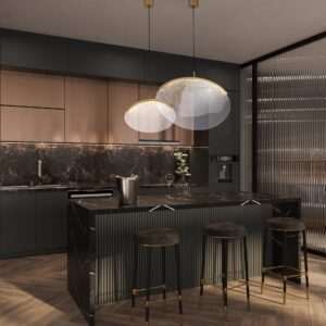 Sospensione 1 luce OASIS ovale orizzontale
