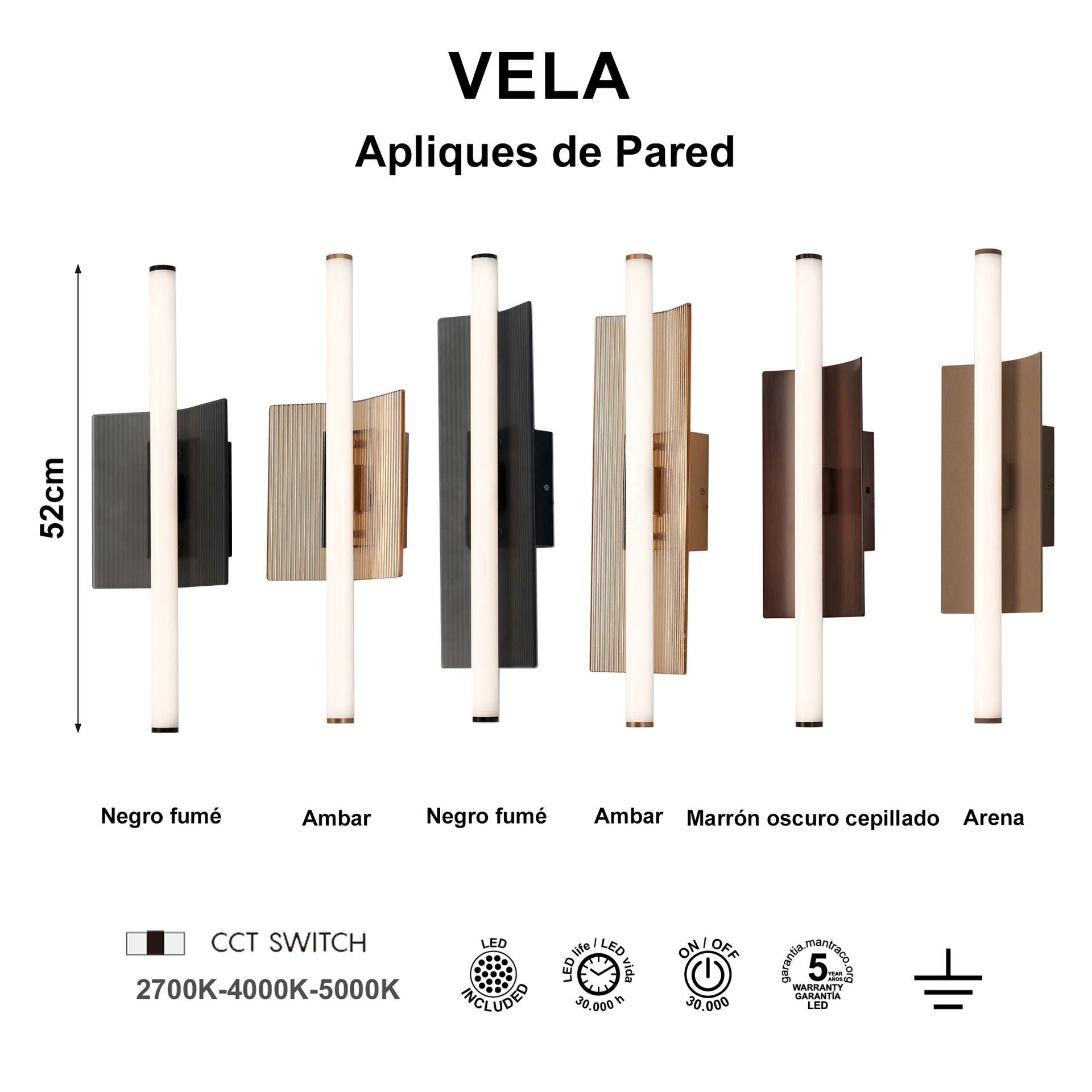Applique VELA METAL led 10W - immagine 3