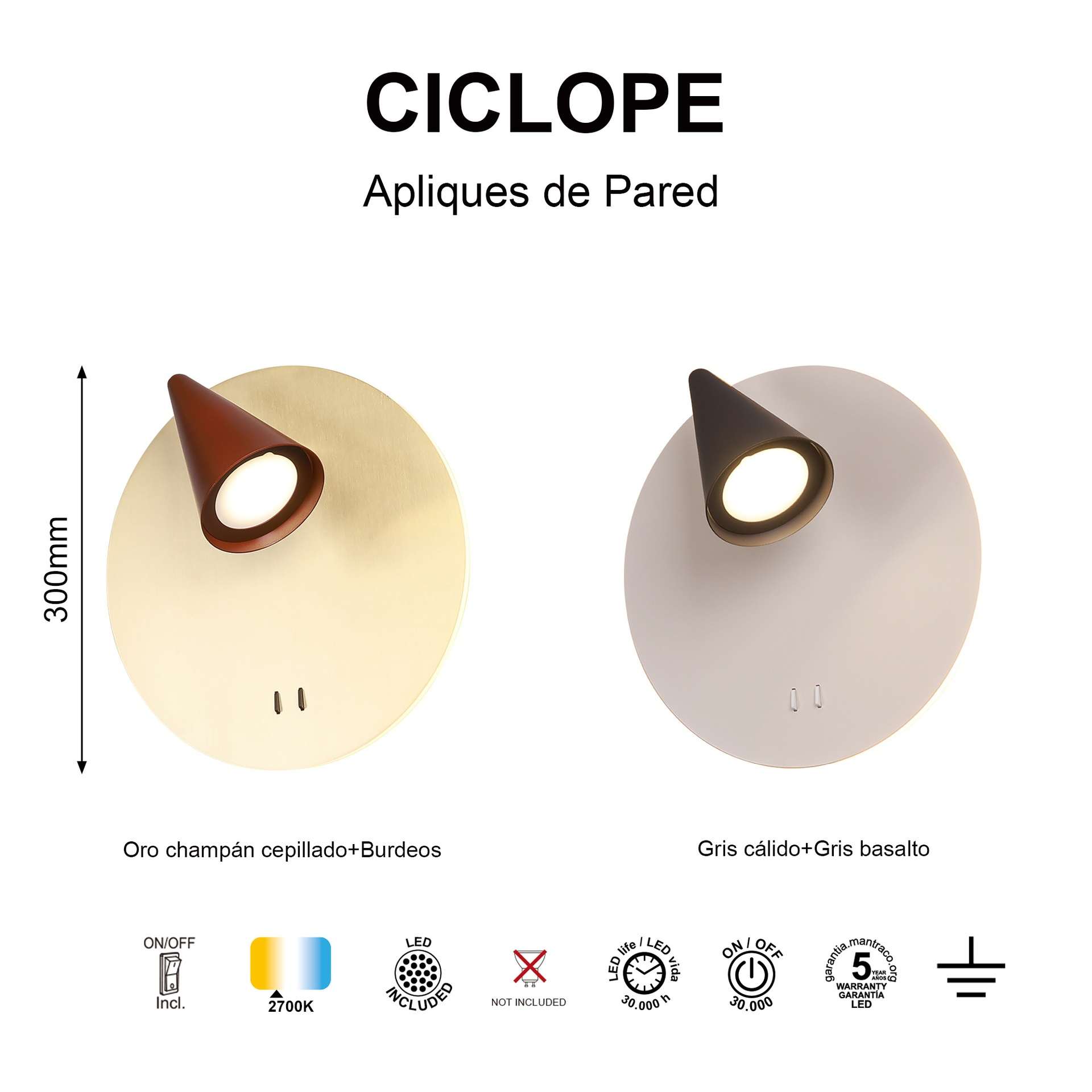 Applique CICLOPE led 18W - immagine 6