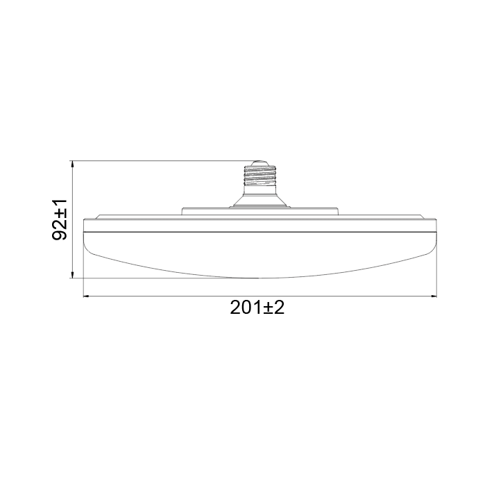 BOX 10PZ Lampadina UFO E27 CCT 2700K 3200K 4000K - immagine 3