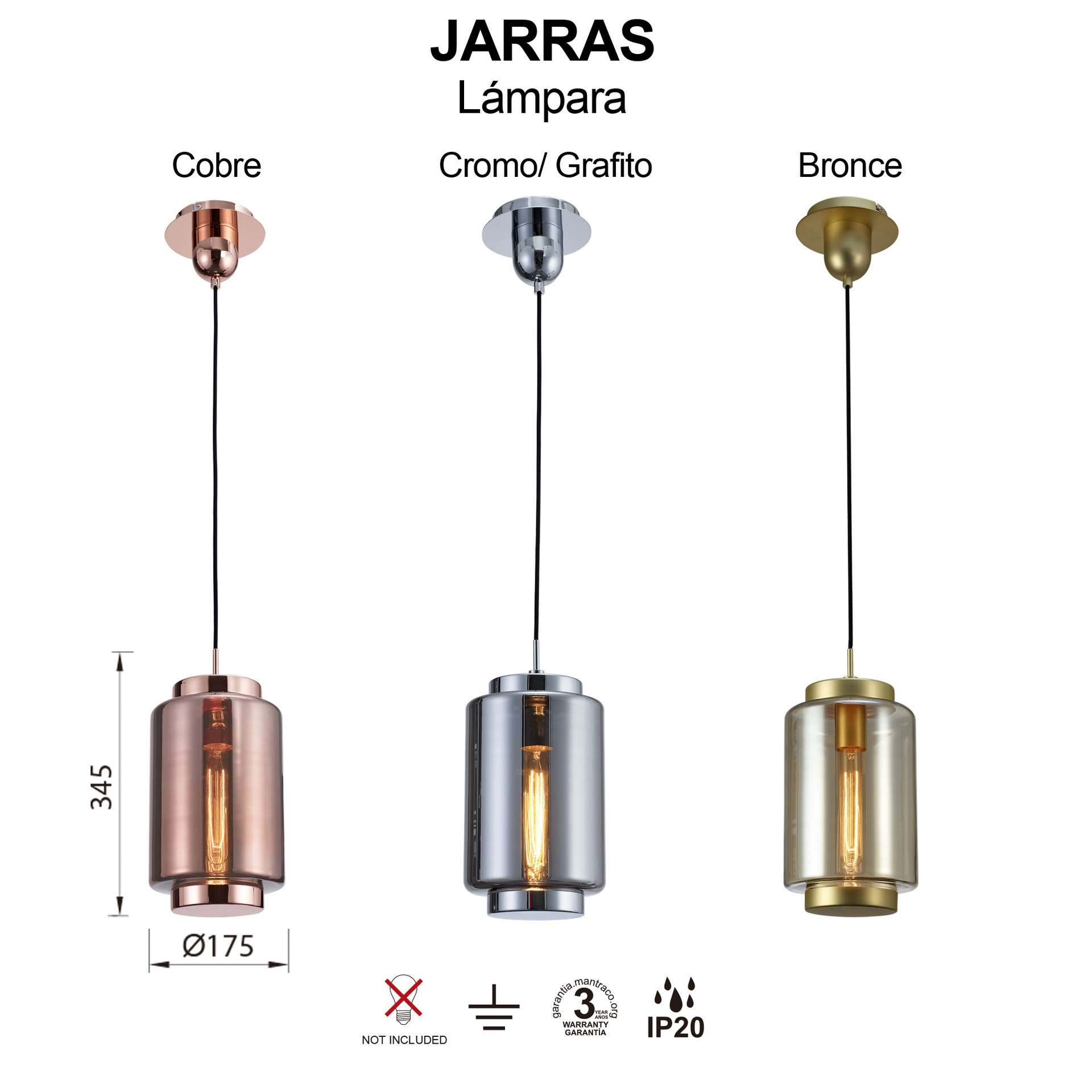 Sospensione vetro Jarras S - immagine 2