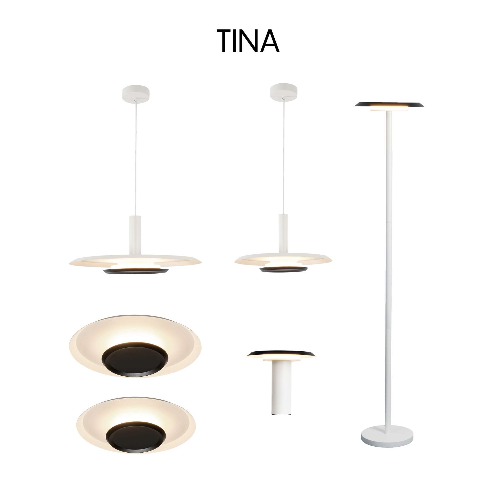 Lampada da terra led 12 watt 3000k TINA - immagine 4