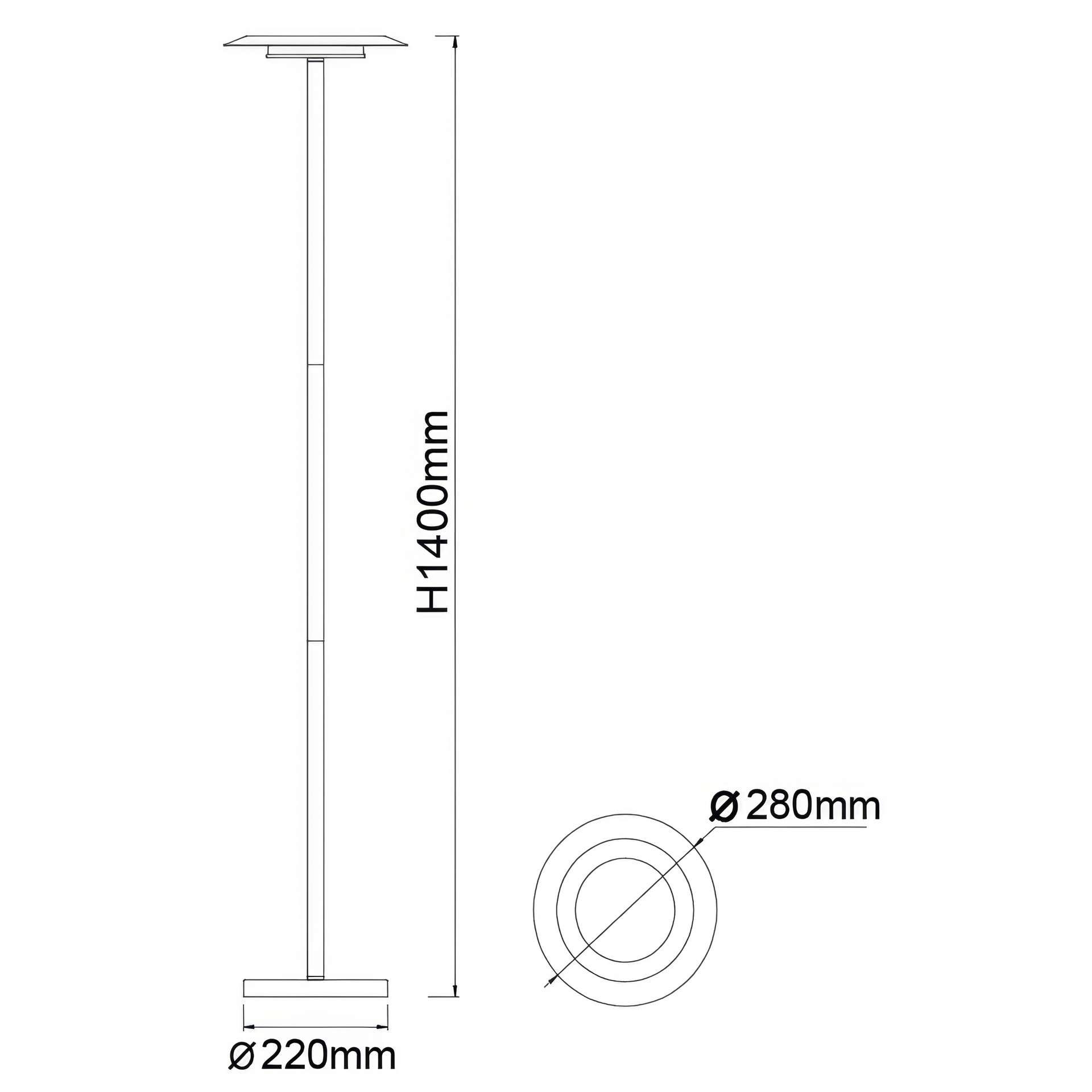 Lampada da terra led 12 watt 3000k TINA - immagine 7